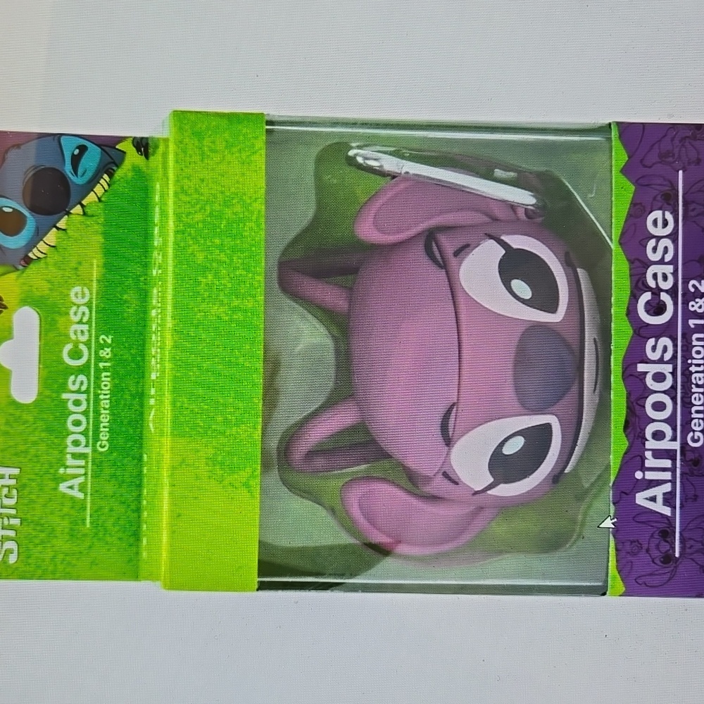 LILO & STITCH AUTHENTIC DISNEY CUTE WIRELESS EARBUD AIRPODS CASE COV… Nwt